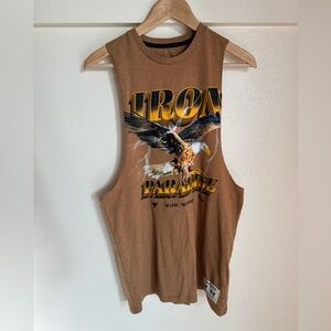 Under Armour Project Rock Iron Paradise Eagle Graphic Muscle Tank Top Small